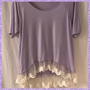 Lavender & Lace Tunic by Candy Rose